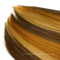 Piano Colors Interval Colors Ombre Colors Sikly Straight Brazilian 100% Human Virgin Clip One Piece Human Hair Extensions